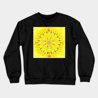 Gemini horoscope free-hand mandala - Renate van Nijen Crewneck Sweatshirt